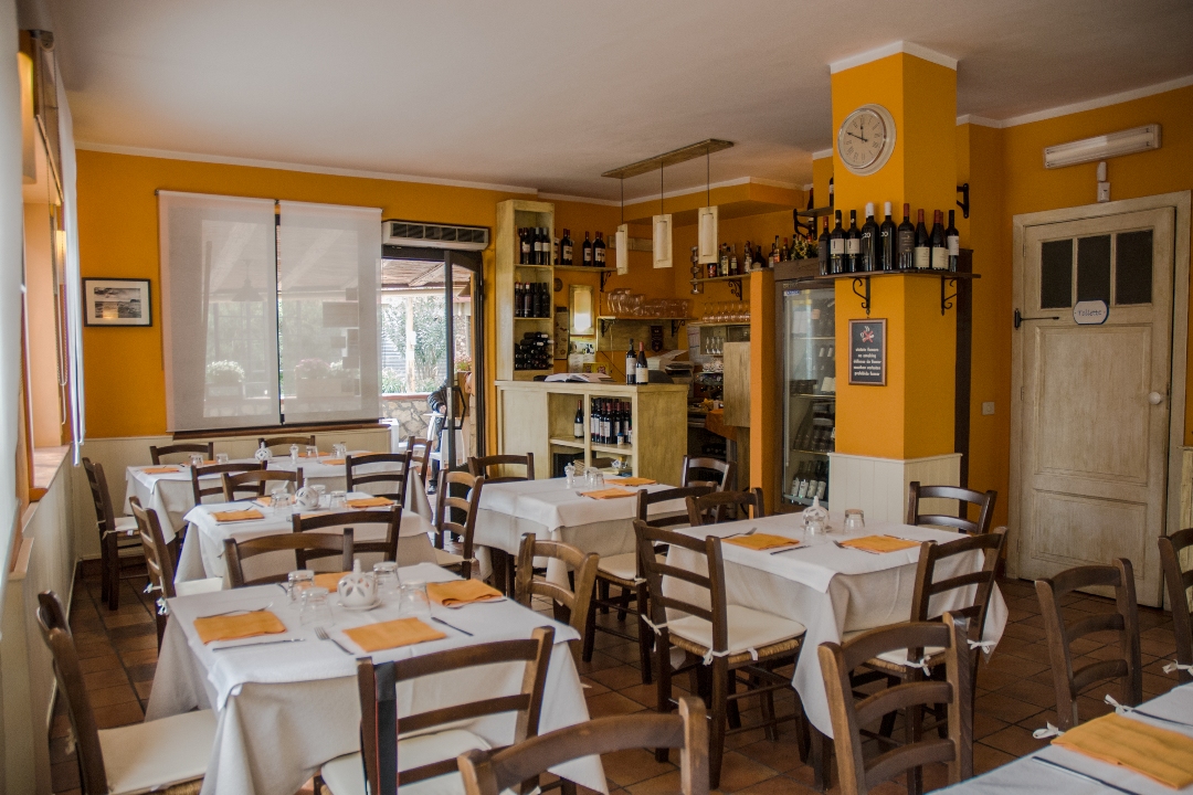 L'interno del Ristorante "Castelluccio"